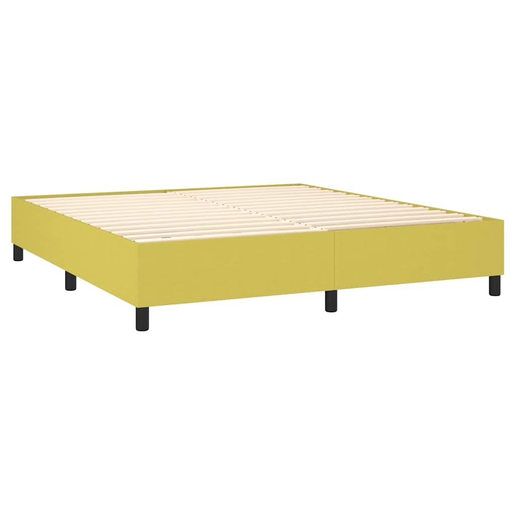Boxspringbettgestell Grün 160x200 cm Stoff