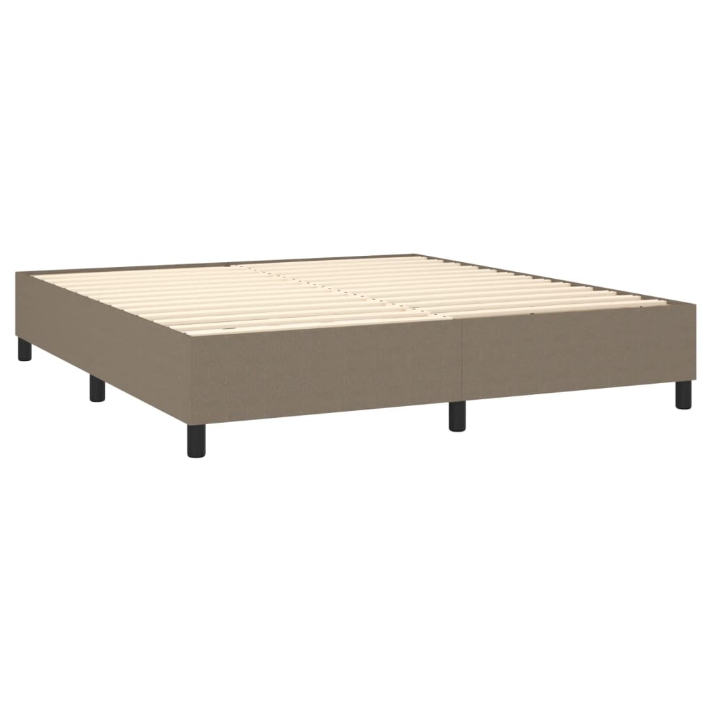 Boxspringbettgestell Taupe 180x200 cm Stoff