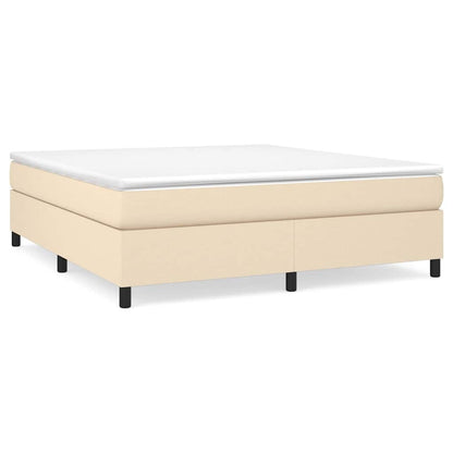 Boxspringbettgestell Creme 180x200 cm Stoff