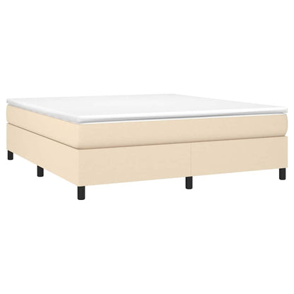 Boxspringbettgestell Creme 180x200 cm Stoff