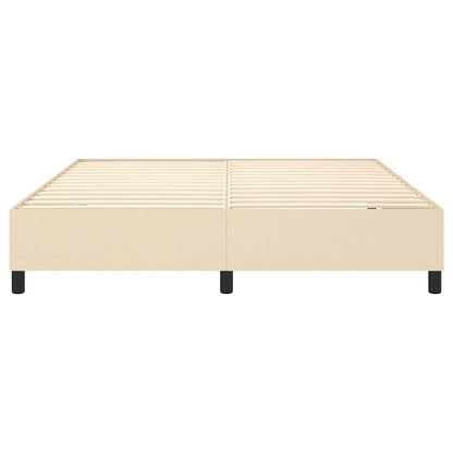 Boxspringbettgestell Creme 180x200 cm Stoff