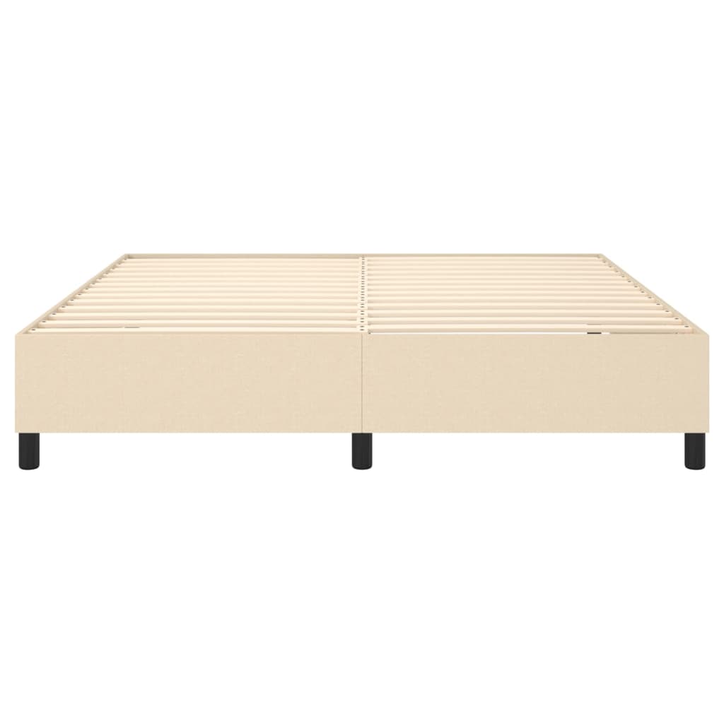 Boxspringbettgestell Creme 180x200 cm Stoff