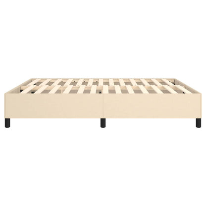 Boxspringbettgestell Creme 180x200 cm Stoff