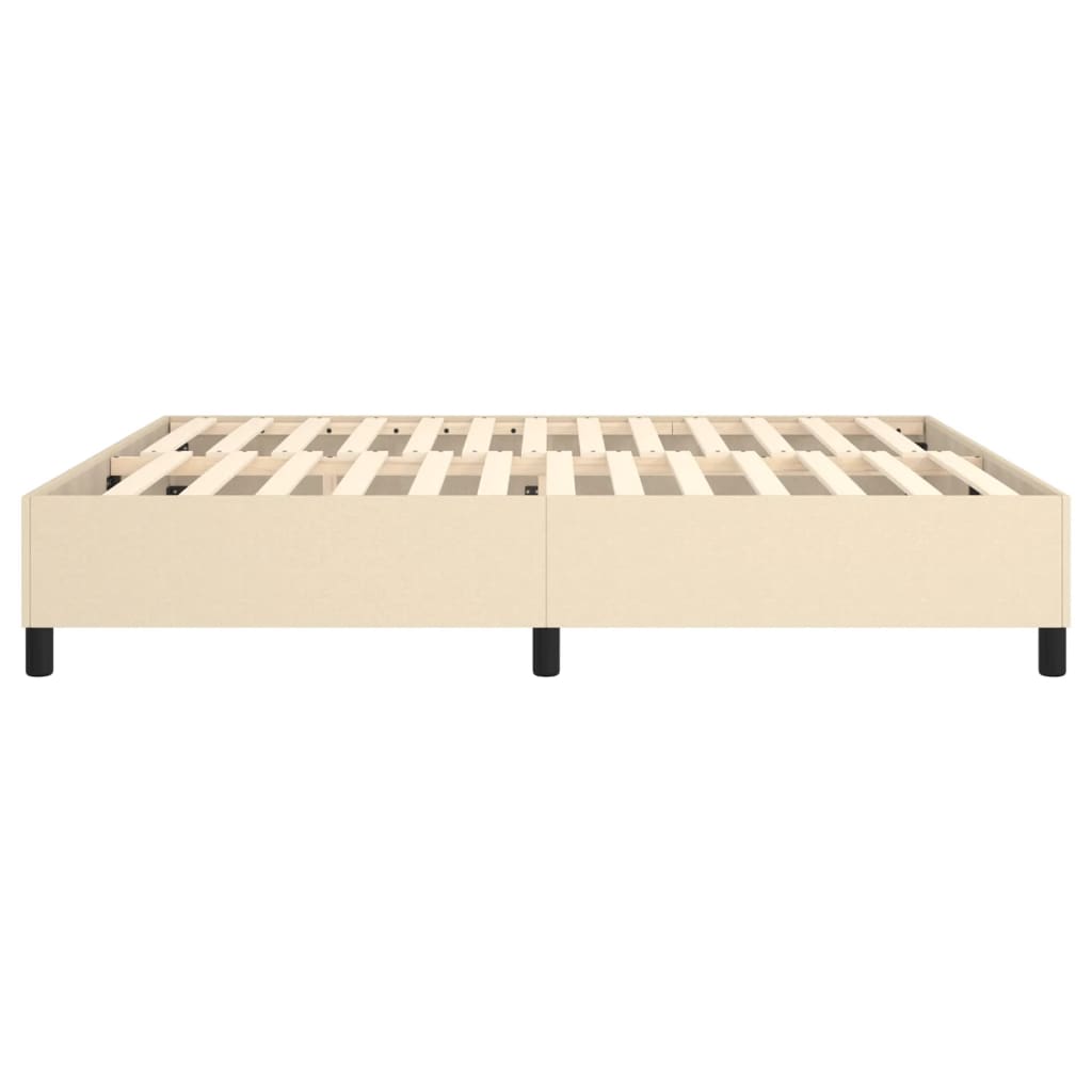 Boxspringbettgestell Creme 180x200 cm Stoff