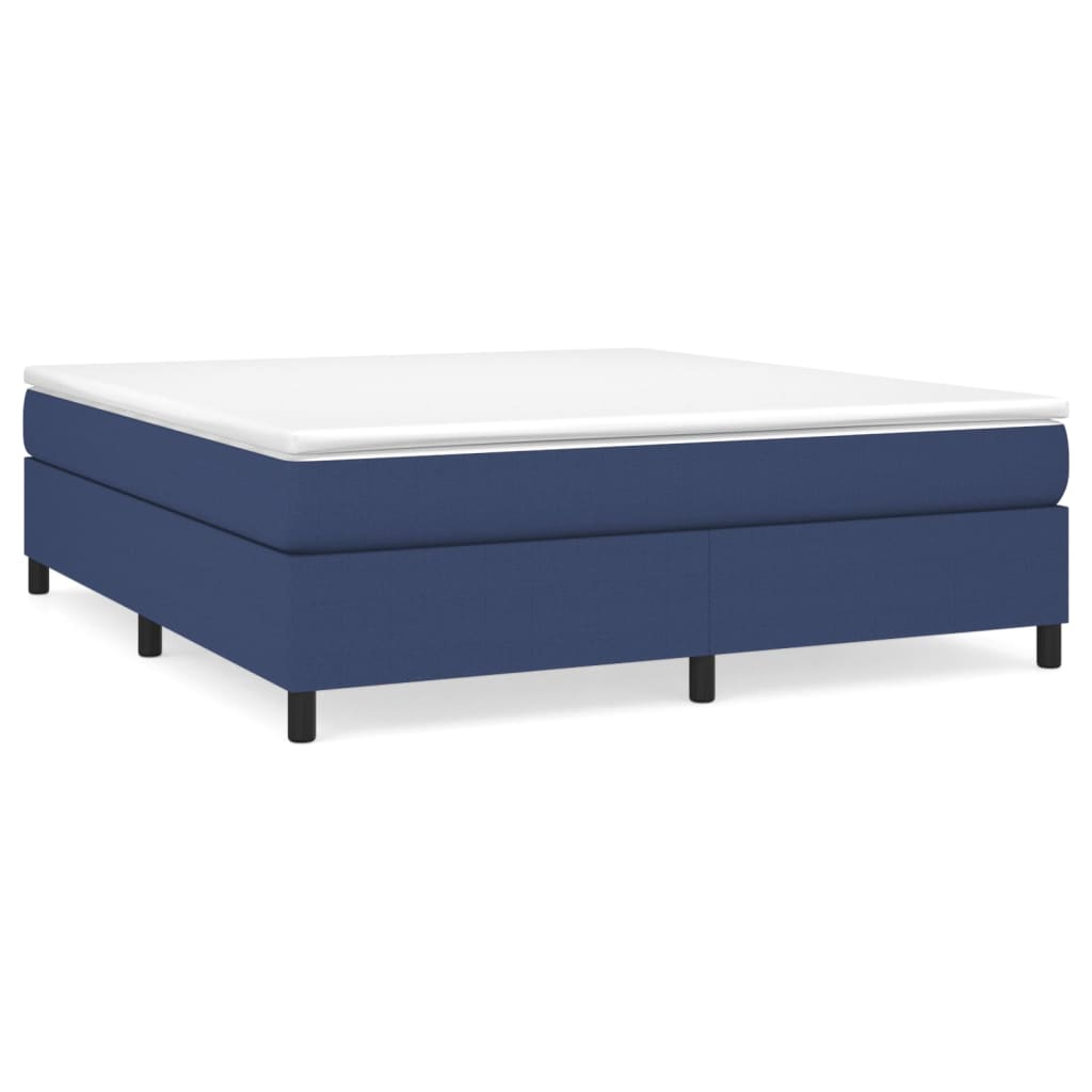 Boxspringbettgestell Blau 180x200 cm Stoff