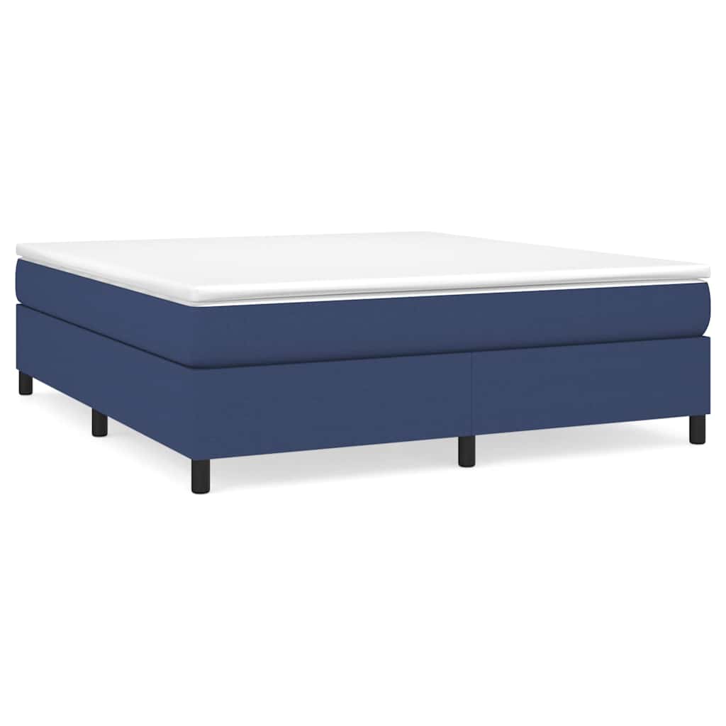 Boxspringbettgestell Blau 180x200 cm Stoff