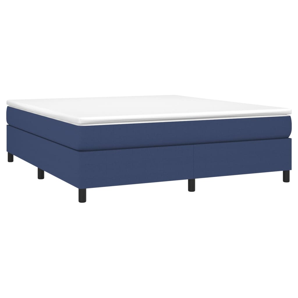 Boxspringbettgestell Blau 180x200 cm Stoff