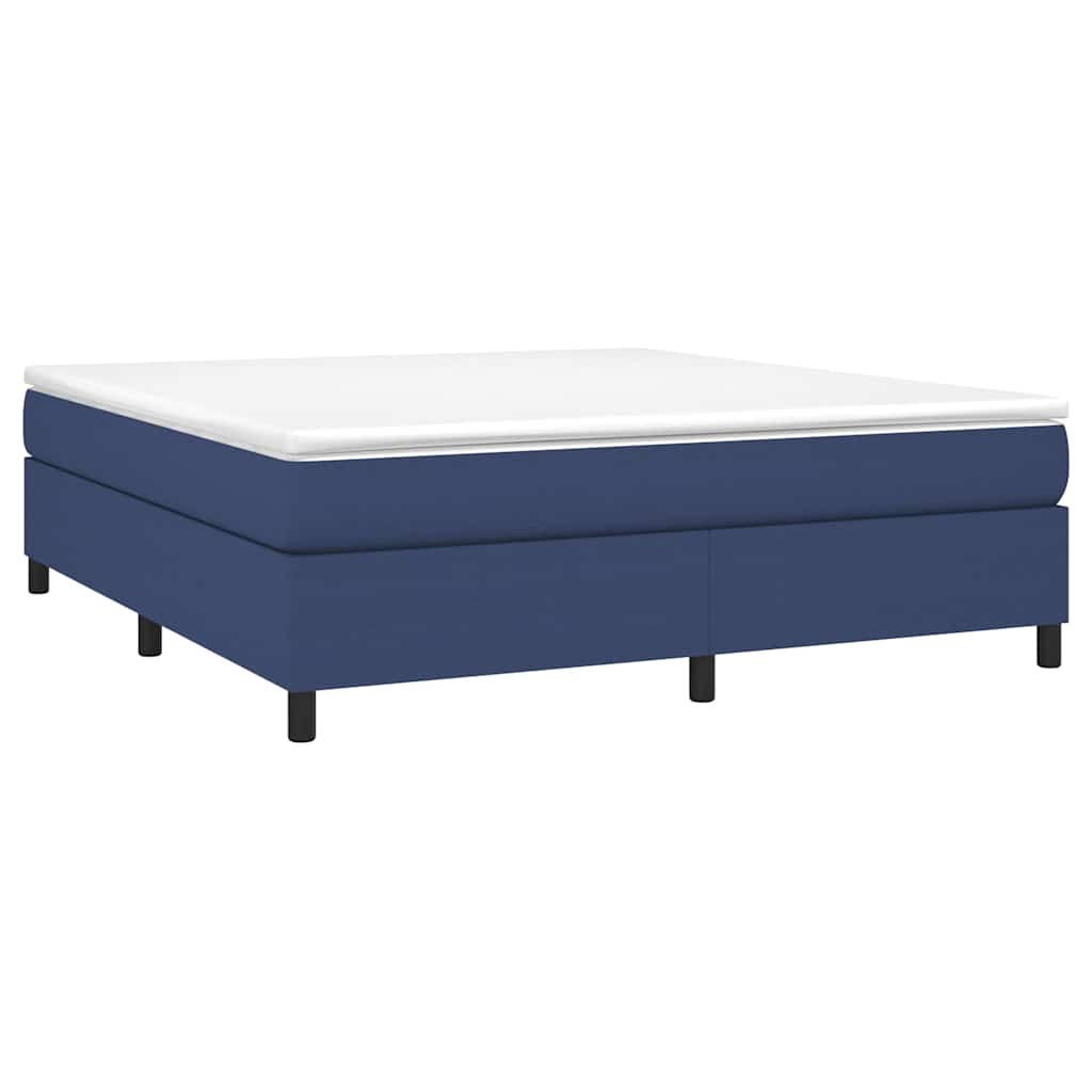 Boxspringbettgestell Blau 180x200 cm Stoff
