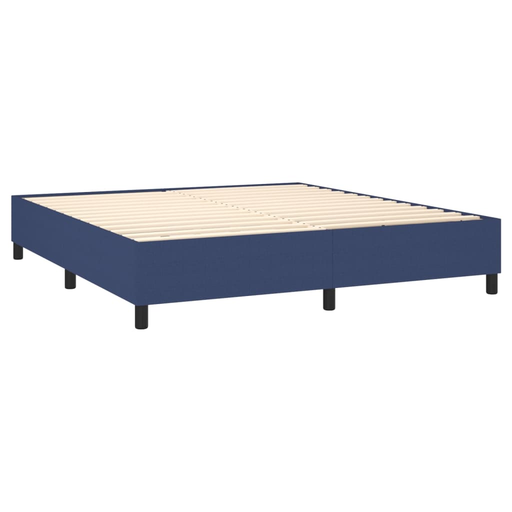 Boxspringbettgestell Blau 180x200 cm Stoff