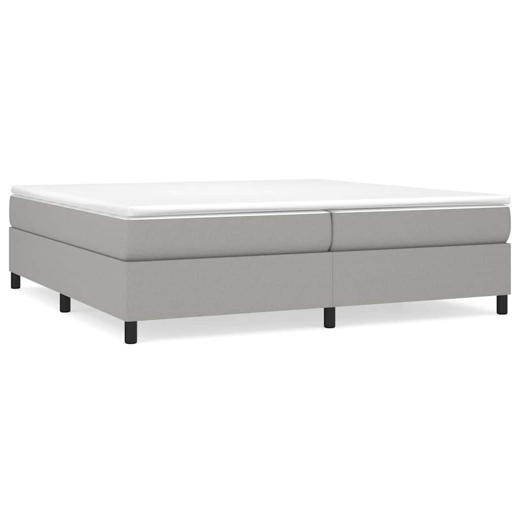 Boxspringbettgestell Hellgrau 200x200 cm Stoff