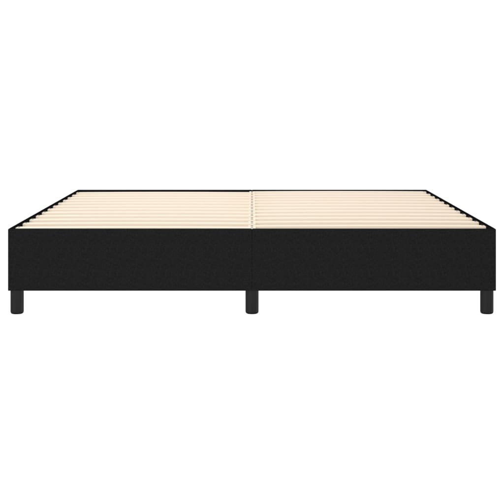 Boxspringbettgestell Schwarz 200x200 cm Stoff