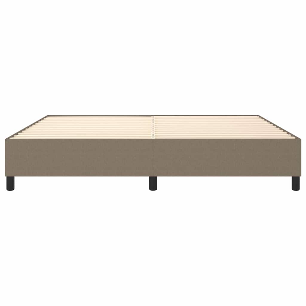 Boxspringbettgestell Taupe 200x200 cm Stoff