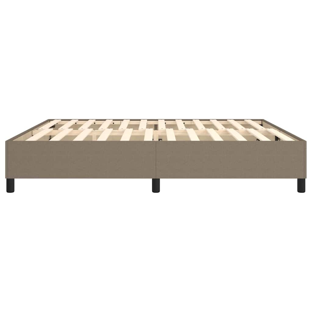 Boxspringbettgestell Taupe 200x200 cm Stoff