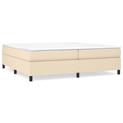 Boxspringbettgestell Creme 200x200 cm Stoff