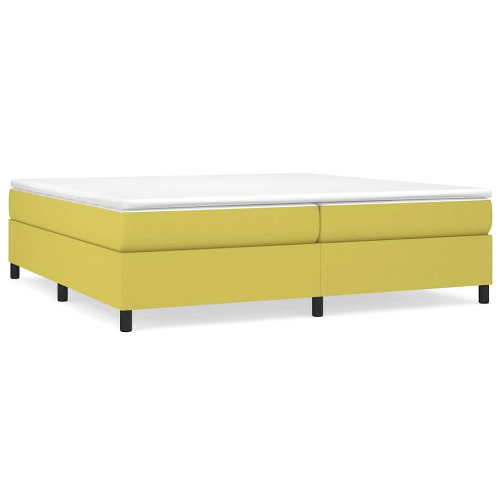 Boxspringbettgestell Grün 200x200 cm Stoff