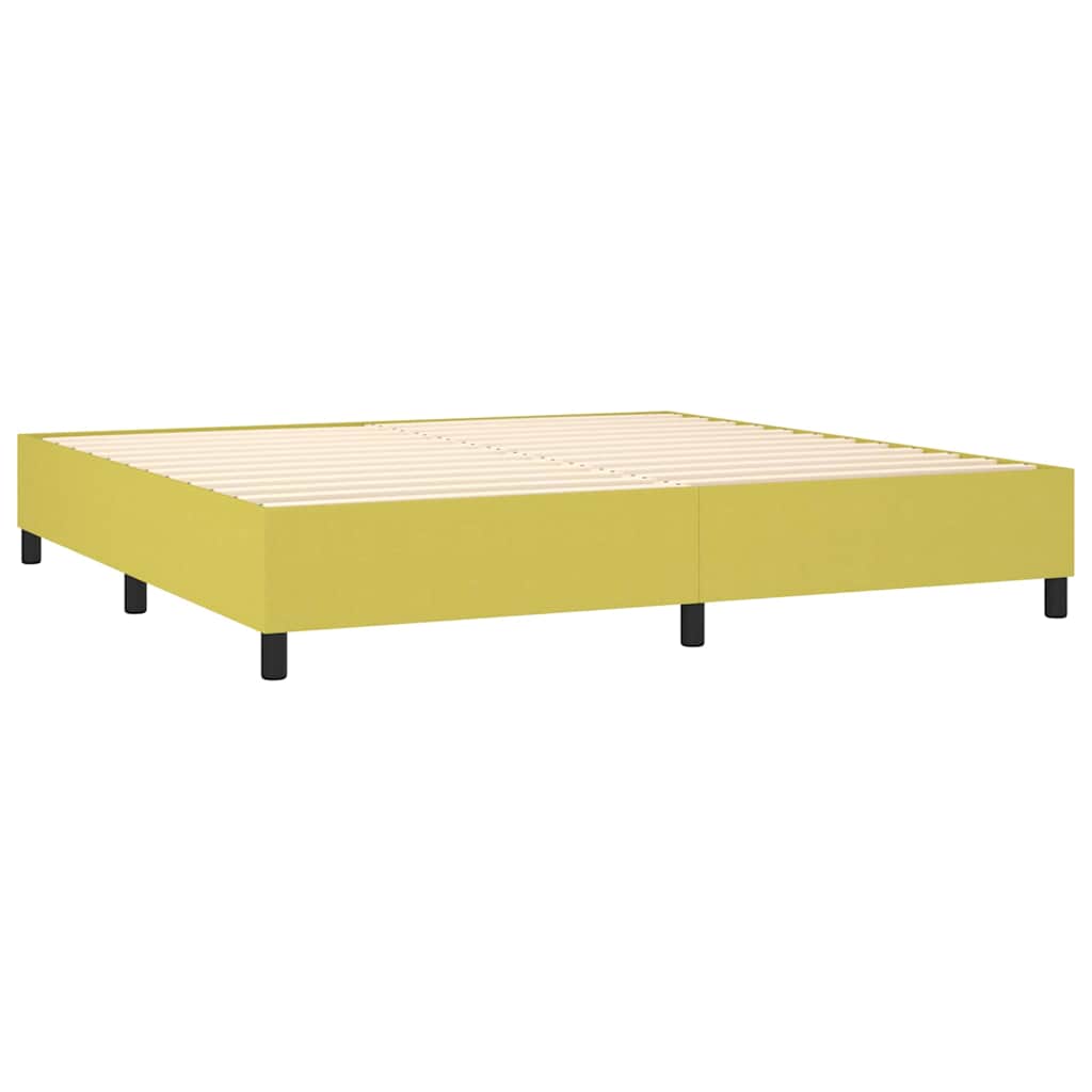 Boxspringbettgestell Grün 200x200 cm Stoff