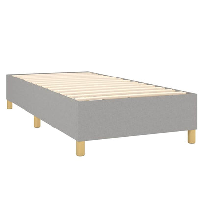 Boxspringbettgestell Hellgrau 80x200 cm Stoff