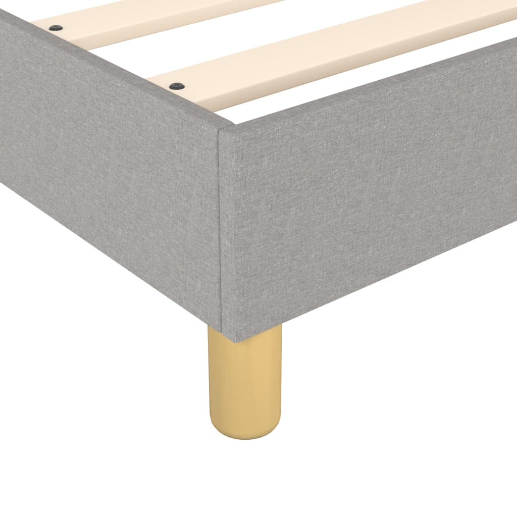 Boxspringbettgestell Hellgrau 80x200 cm Stoff