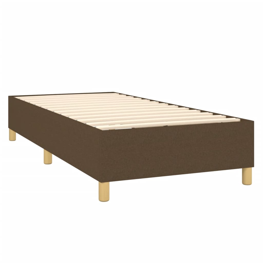 Boxspringbettgestell Dunkelbraun 80x200 cm Stoff