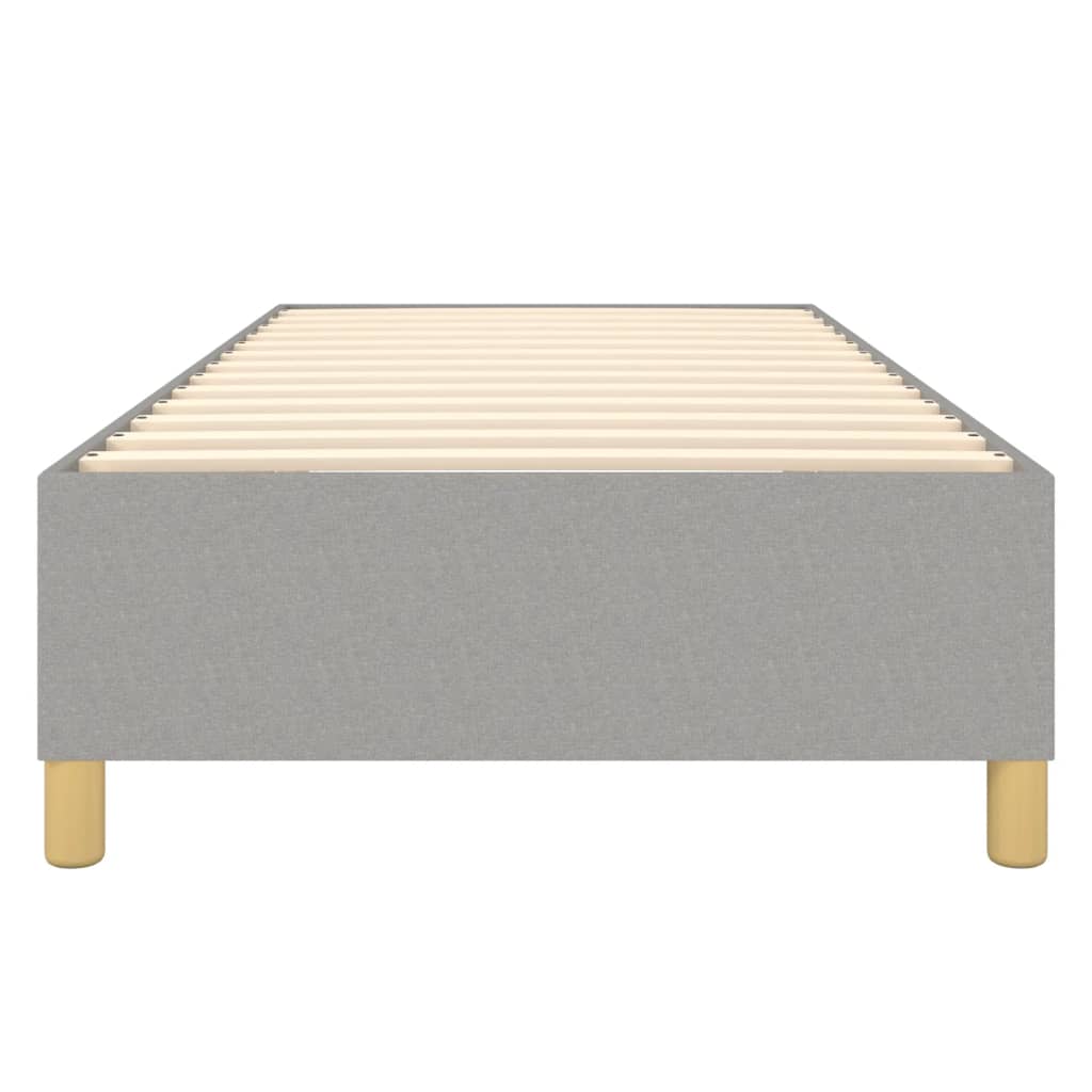 Boxspringbettgestell Hellgrau 90x190 cm Stoff