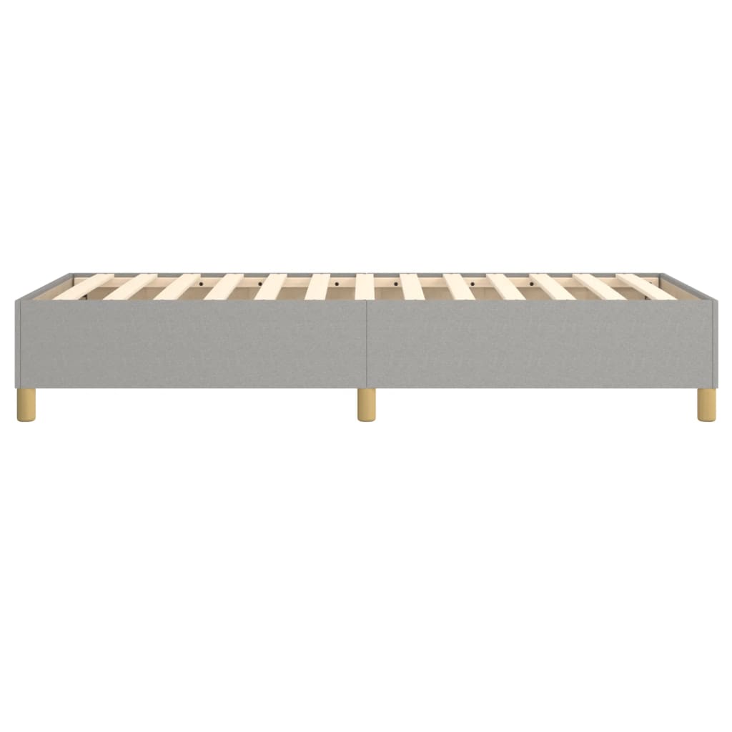 Boxspringbettgestell Hellgrau 90x190 cm Stoff