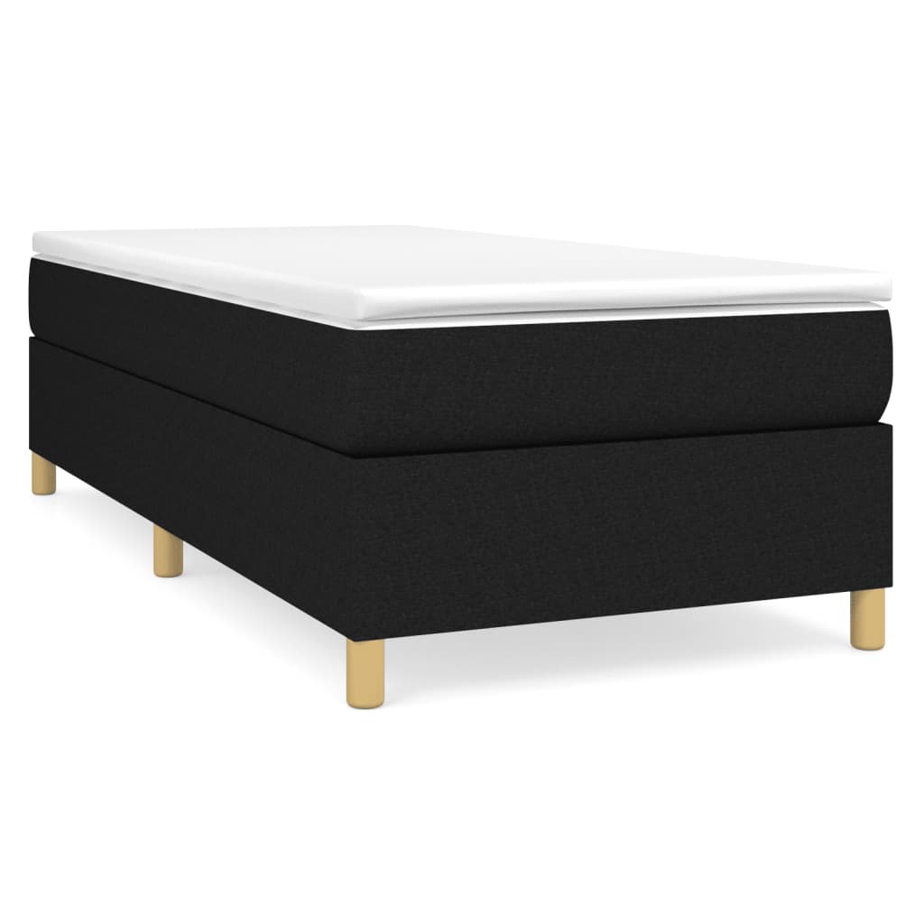 Boxspringbettgestell Schwarz 90x190 cm Stoff