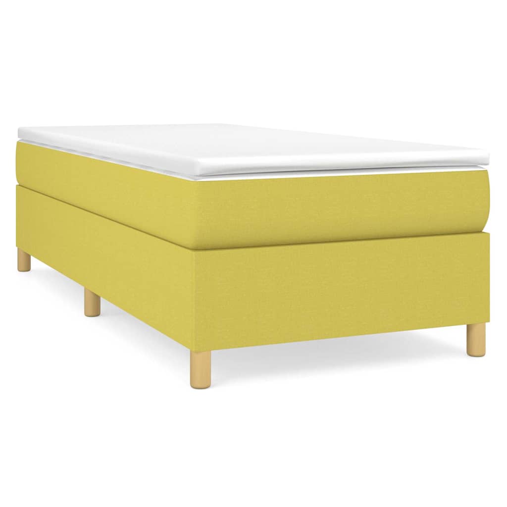 Boxspringbettgestell Grün 90x190 cm Stoff