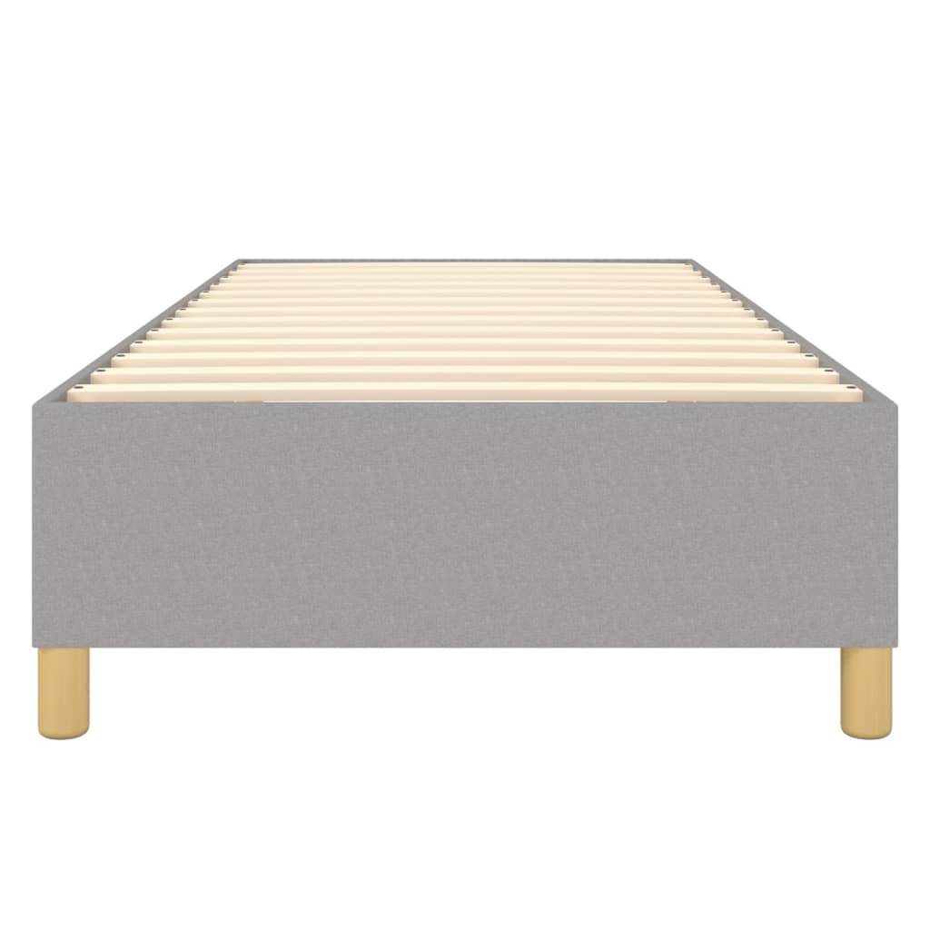 Boxspringbettgestell Hellgrau 90x200 cm Stoff