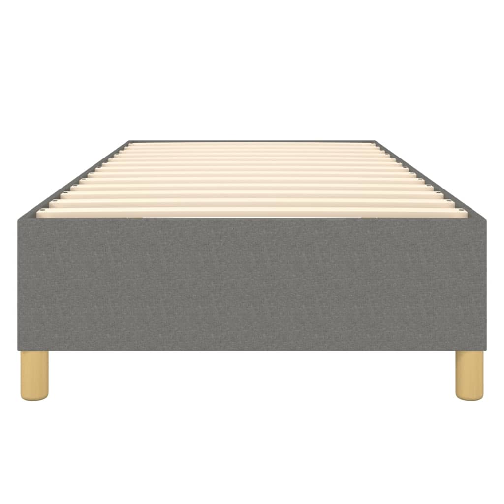 Boxspringbettgestell Dunkelgrau 90x200 cm Stoff