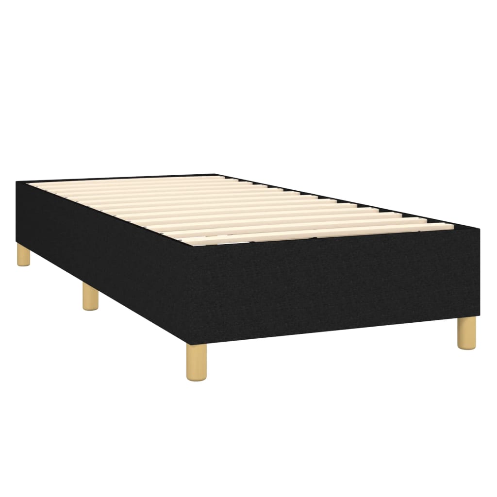 Boxspringbettgestell Schwarz 90x200 cm Stoff