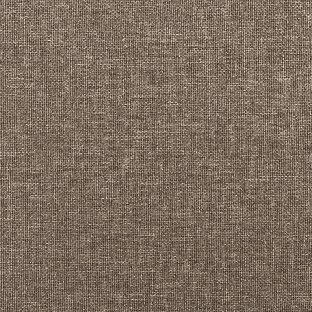 Boxspringbettgestell Taupe 90x200 cm Stoff