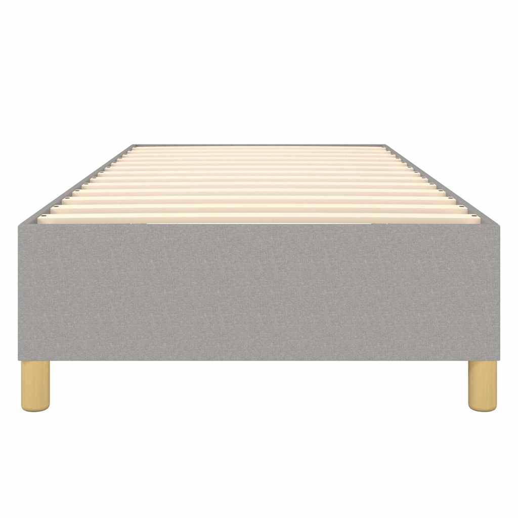 Boxspringbettgestell Hellgrau 100x200 cm Stoff