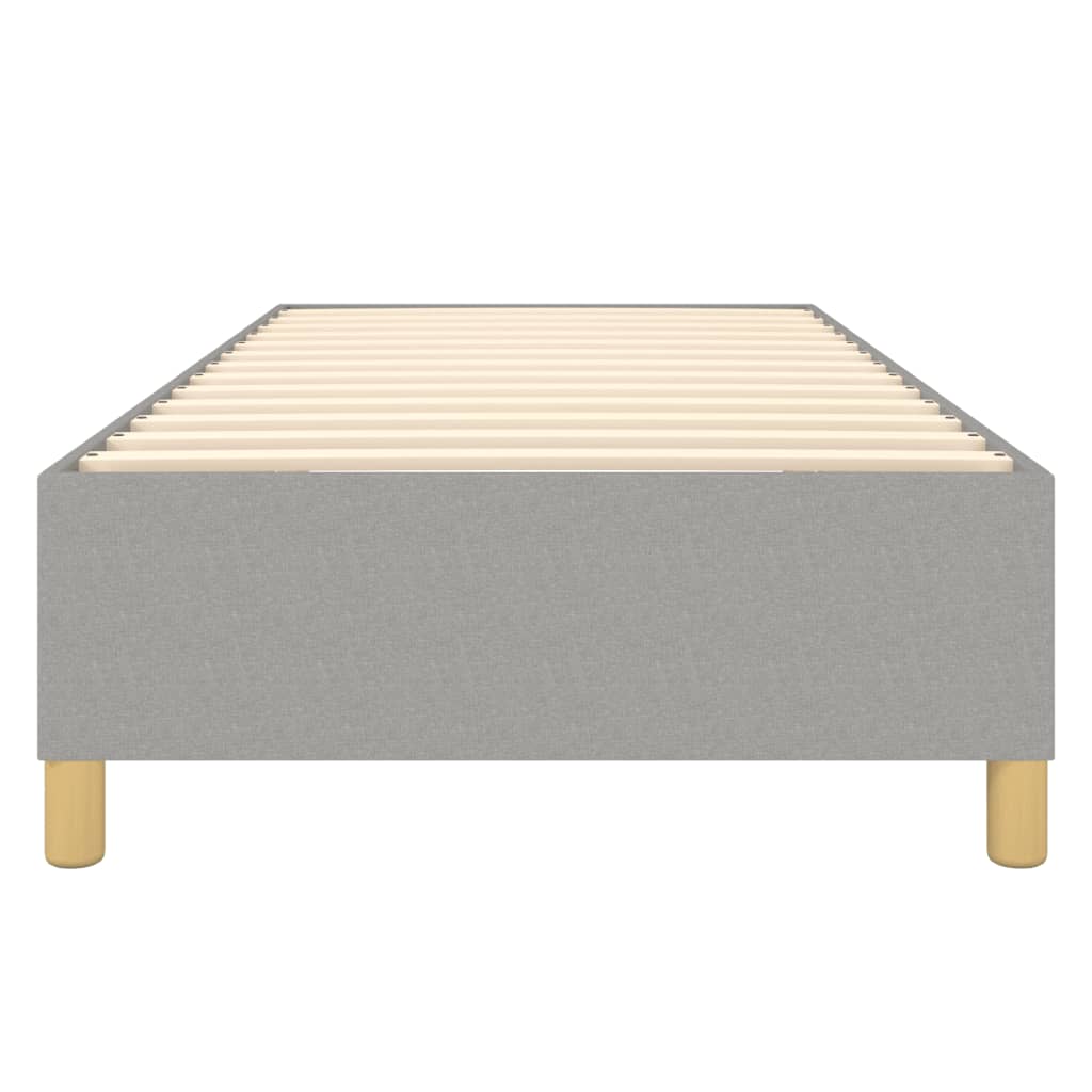 Boxspringbettgestell Hellgrau 100x200 cm Stoff