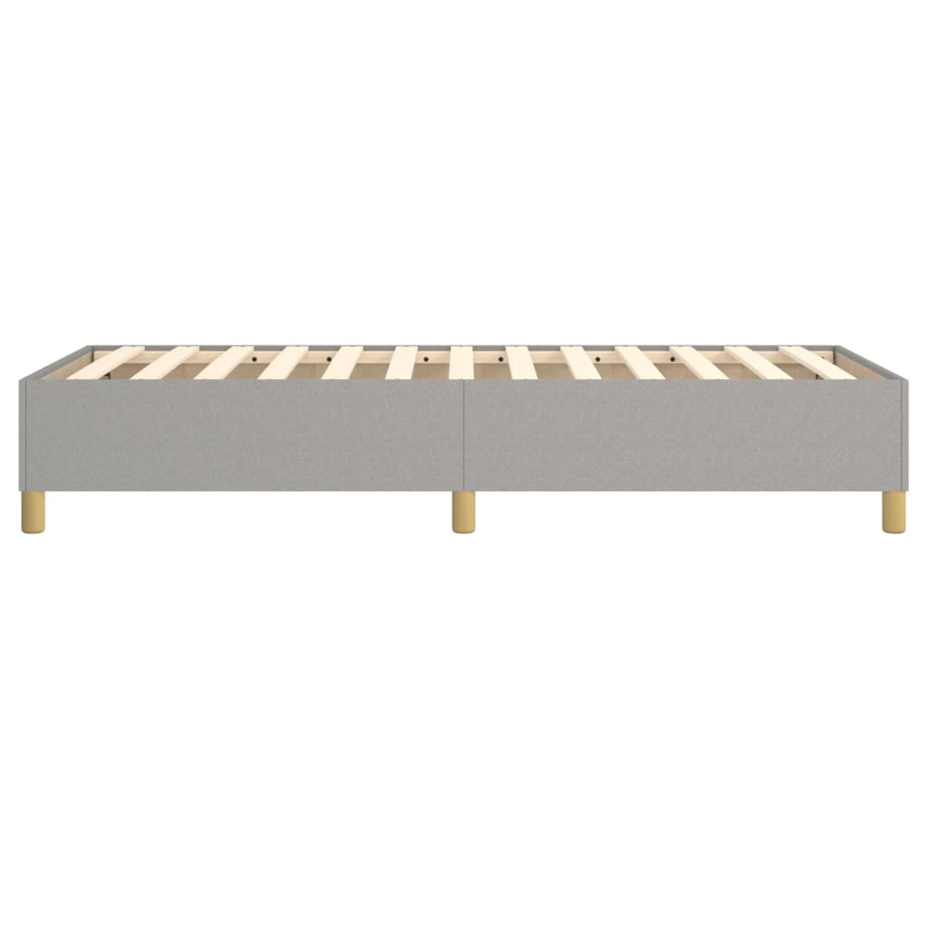 Boxspringbettgestell Hellgrau 100x200 cm Stoff