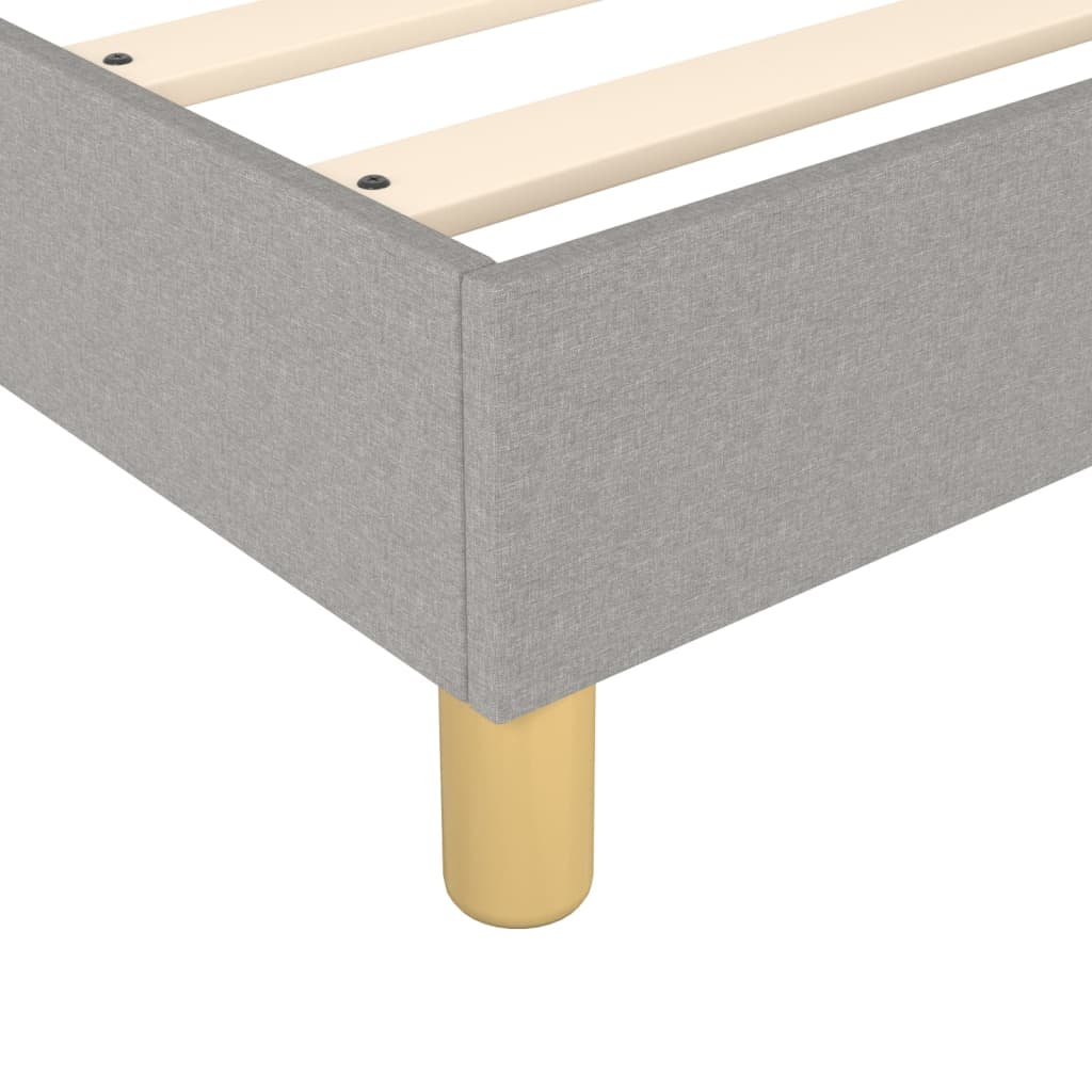 Boxspringbettgestell Hellgrau 100x200 cm Stoff