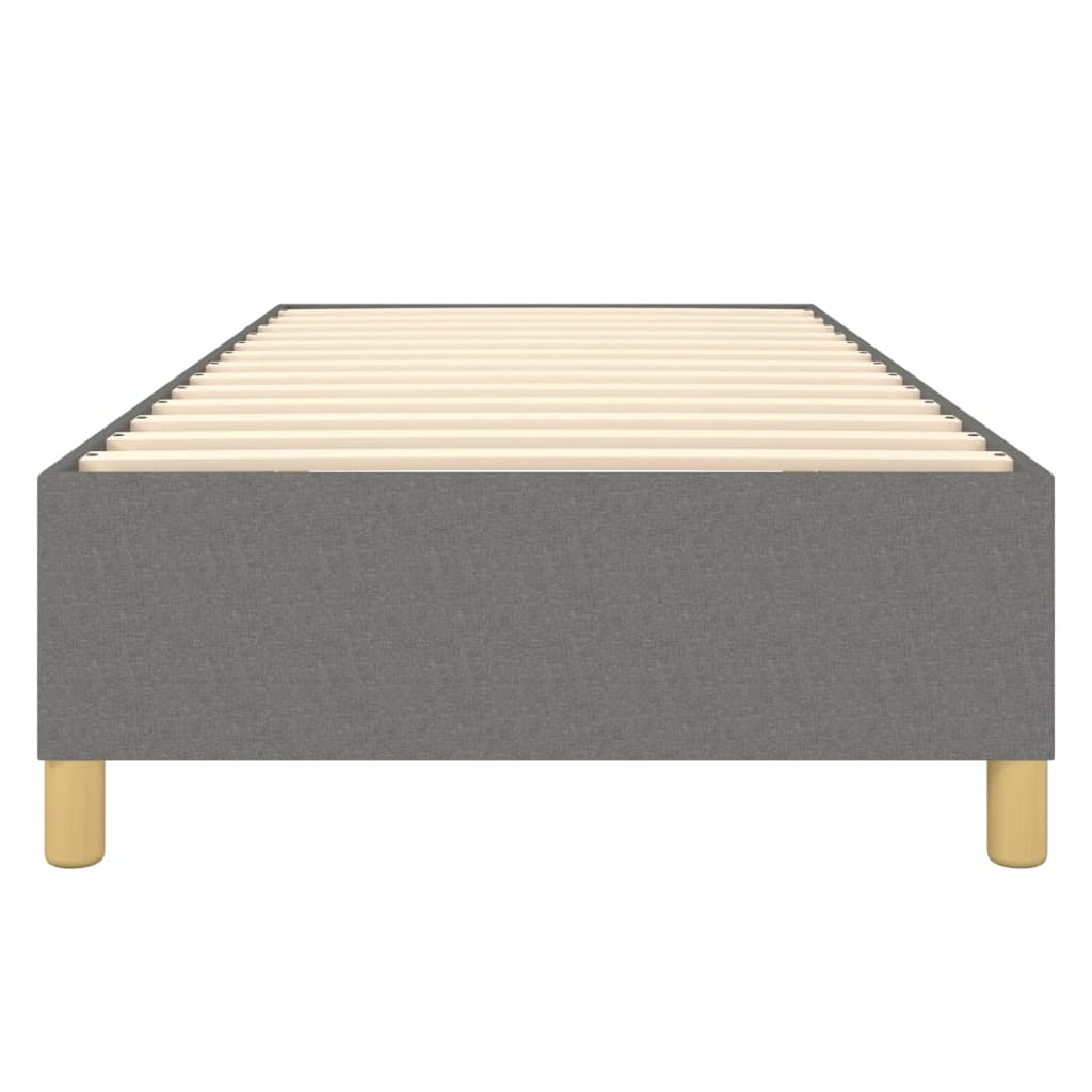 Boxspringbettgestell Dunkelgrau 100x200 cm Stoff