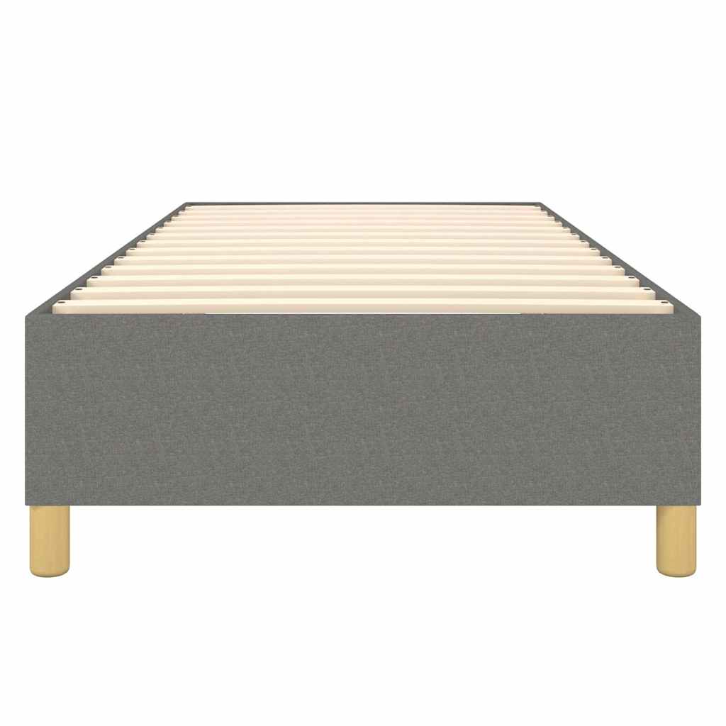 Boxspringbettgestell Dunkelgrau 100x200 cm Stoff