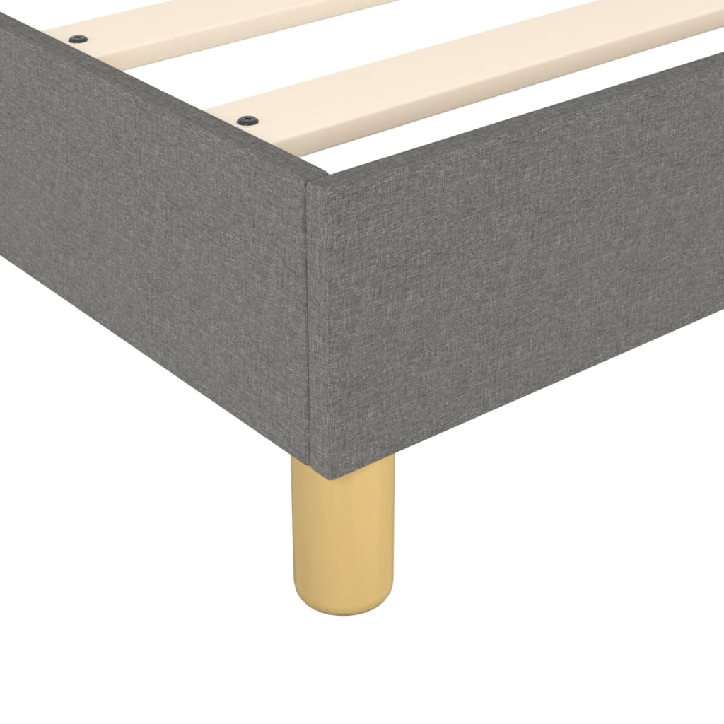 Boxspringbettgestell Dunkelgrau 100x200 cm Stoff