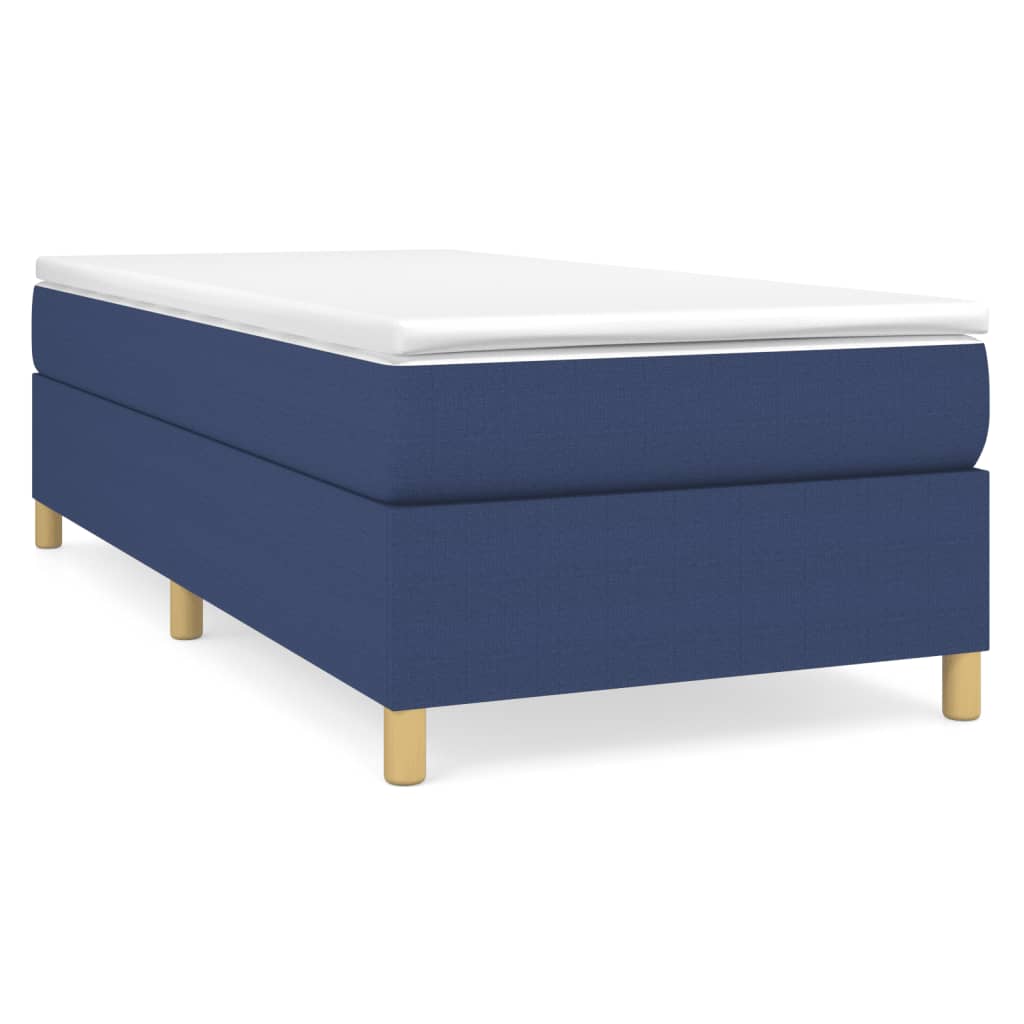 Boxspringbettgestell Blau 100x200 cm Stoff