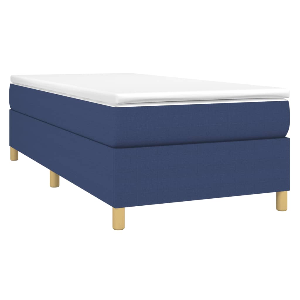 Boxspringbettgestell Blau 100x200 cm Stoff