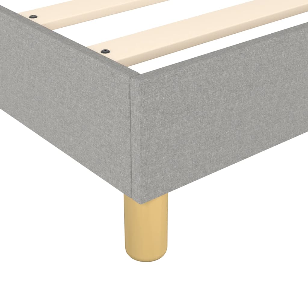 Boxspringbettgestell Hellgrau 120x200 cm Stoff