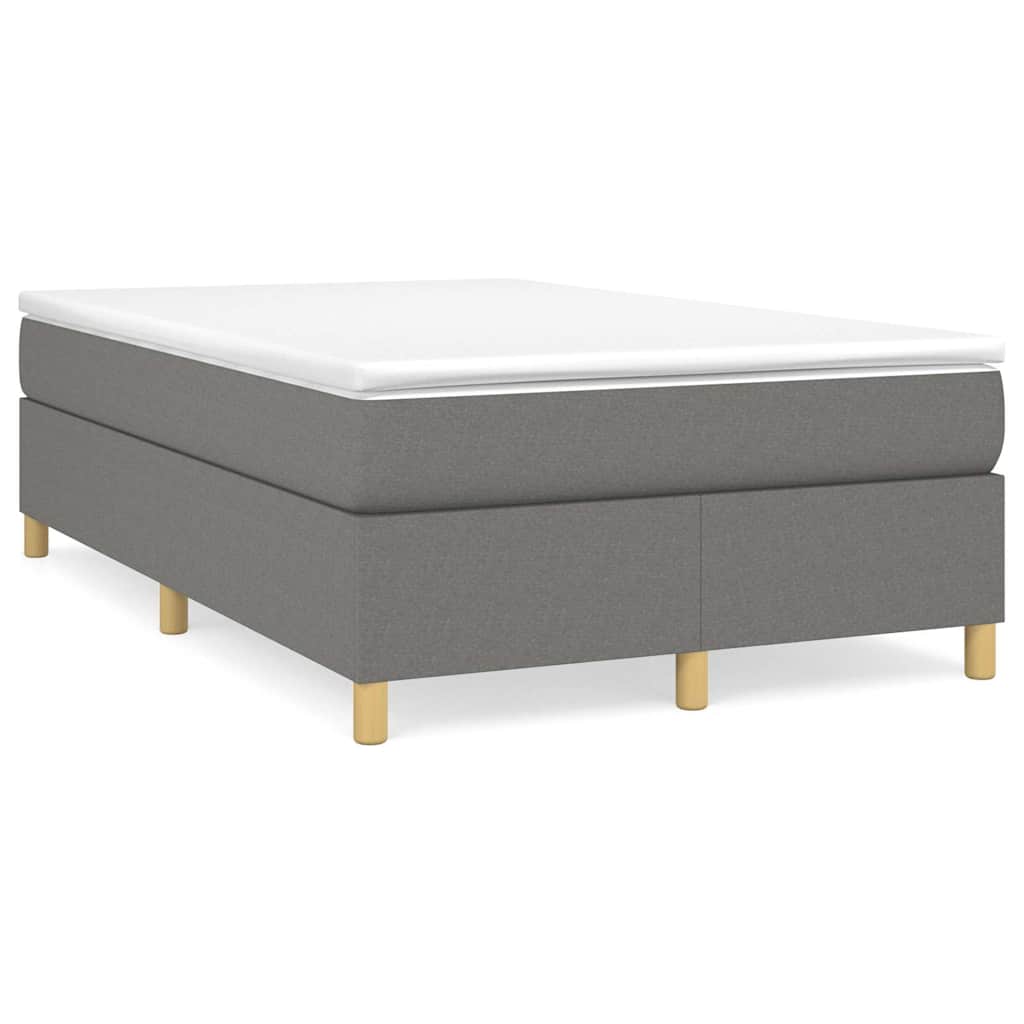 Boxspringbettgestell Dunkelgrau 120x200 cm Stoff