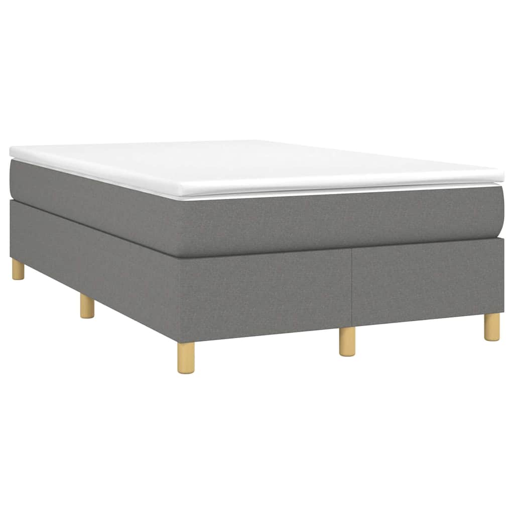 Boxspringbettgestell Dunkelgrau 120x200 cm Stoff