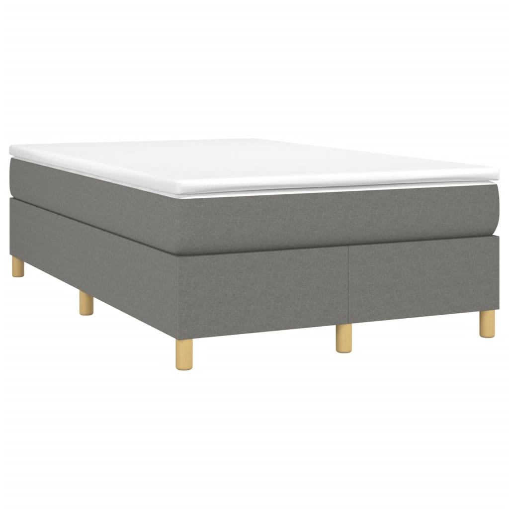 Boxspringbettgestell Dunkelgrau 120x200 cm Stoff