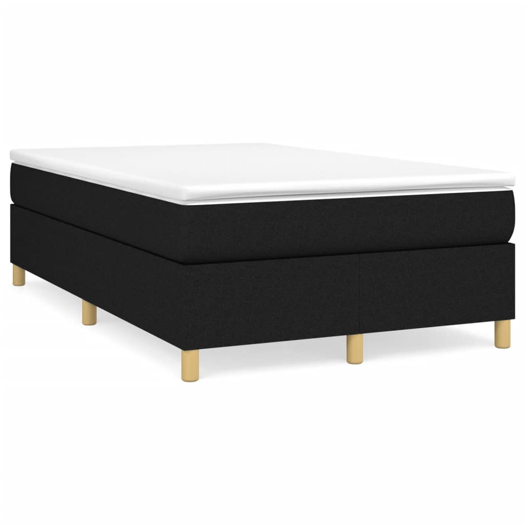 Boxspringbettgestell Schwarz 120x200 cm Stoff