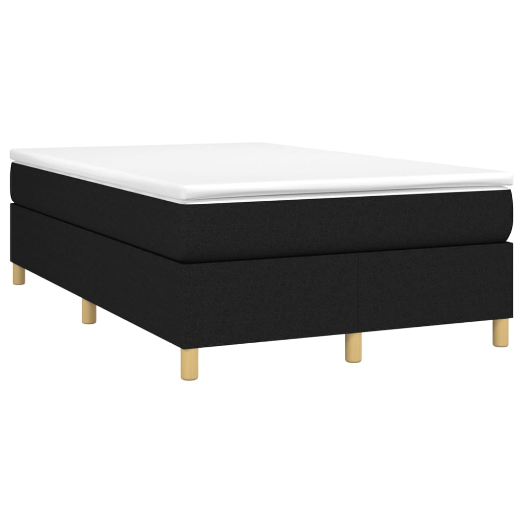 Boxspringbettgestell Schwarz 120x200 cm Stoff