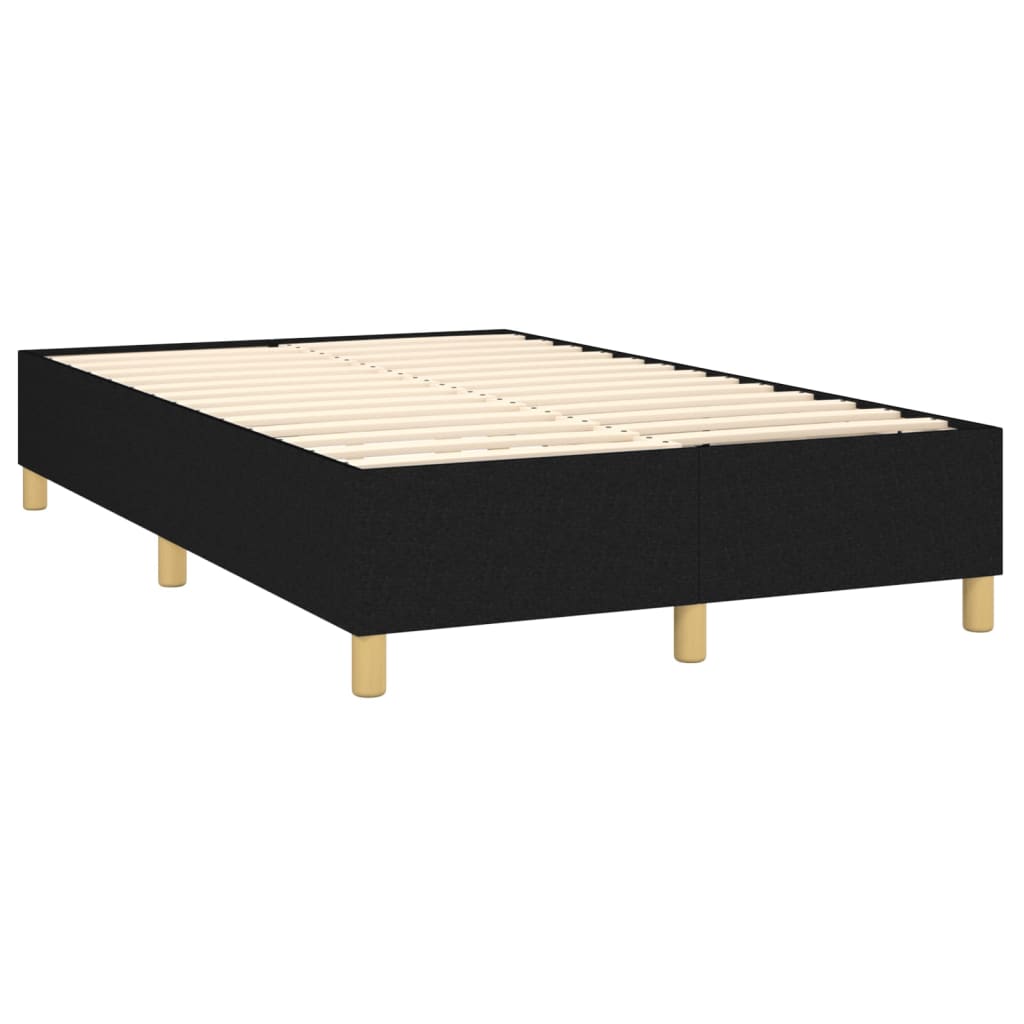 Boxspringbettgestell Schwarz 120x200 cm Stoff