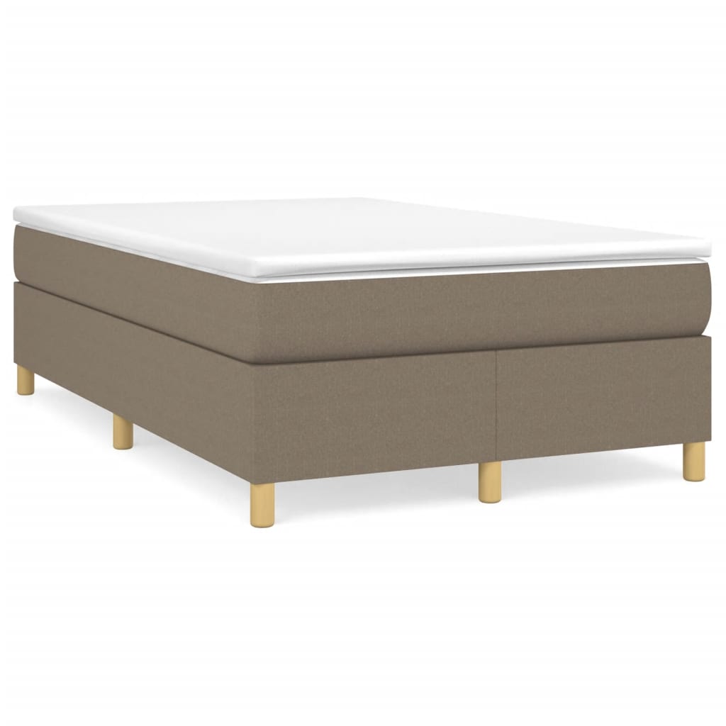 Boxspringbettgestell Taupe 120x200 cm Stoff