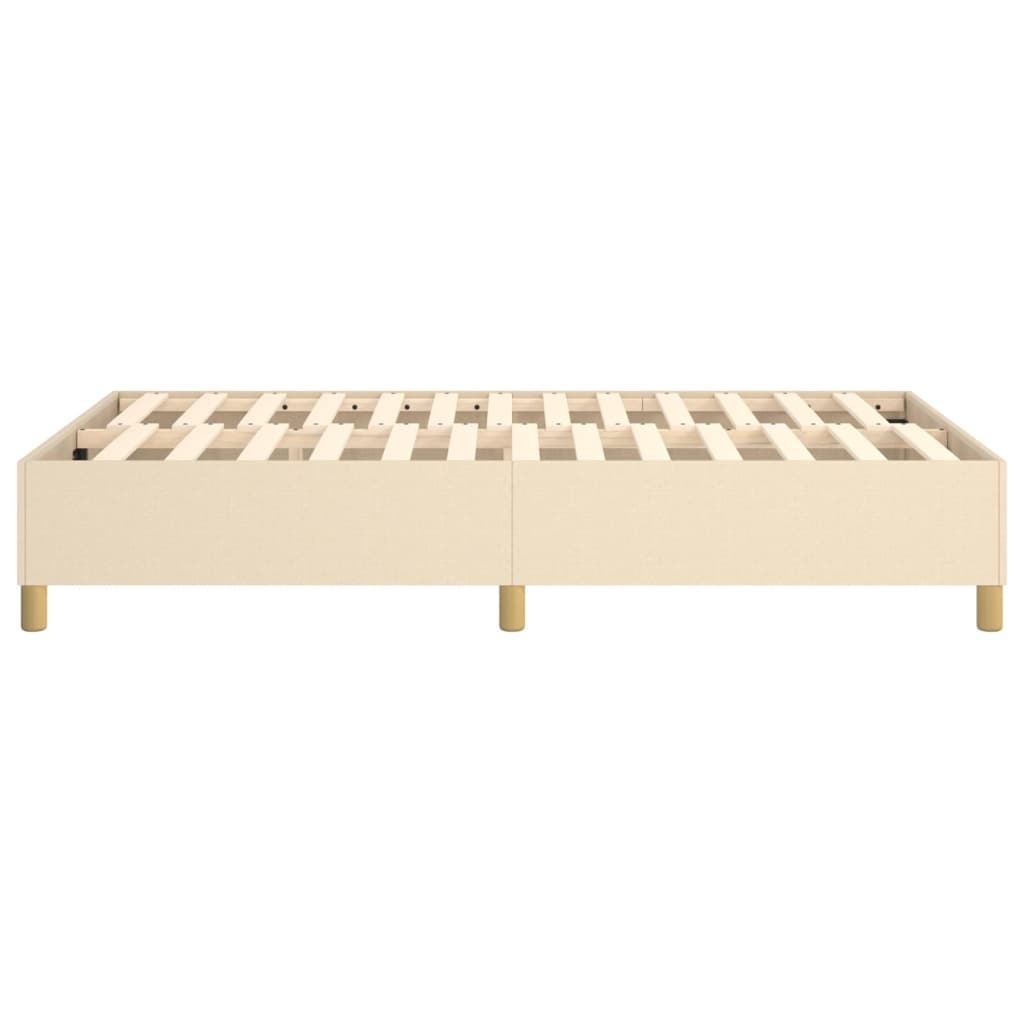 Boxspringbettgestell Creme 120x200 cm Stoff