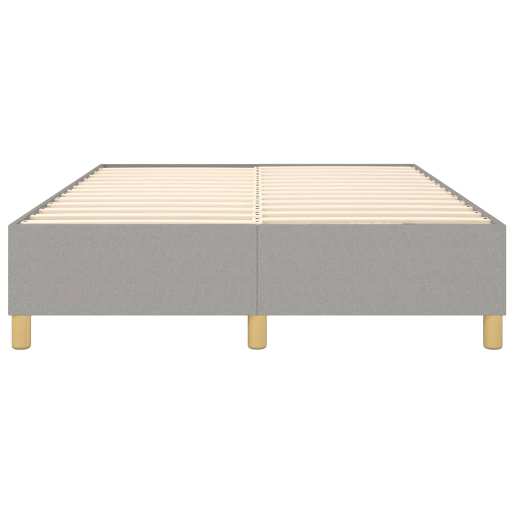 Boxspringbettgestell Hellgrau 140x190 cm Stoff